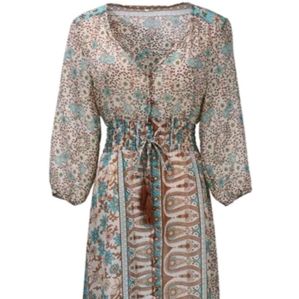 Chiffon Boho Women's  ,Sundress - Picture 4 of 6